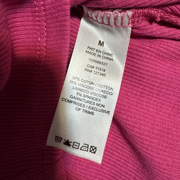 Garage Pink Ribbed Top - Picture 4 of 4